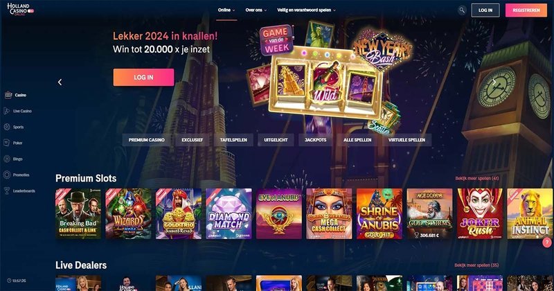 Welkom bij het Lizaro Casino